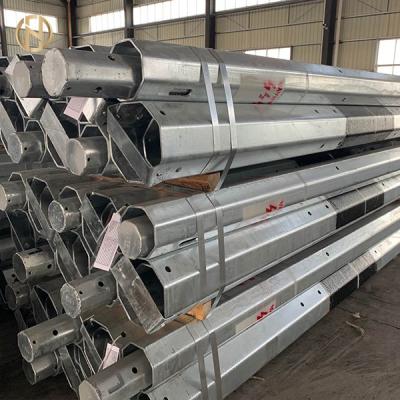 China Telescopic Galvanized Steel Pole Well Finished Welding Long Service Life for sale