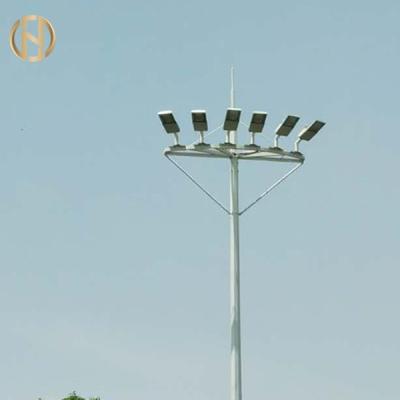 China Polygonal Q460 Street Light High Mast Light Pole Overlap Connection for sale