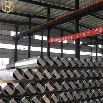 China 40M  ASTM A633 Flange Connection Telecommunication Pole Mast for sale