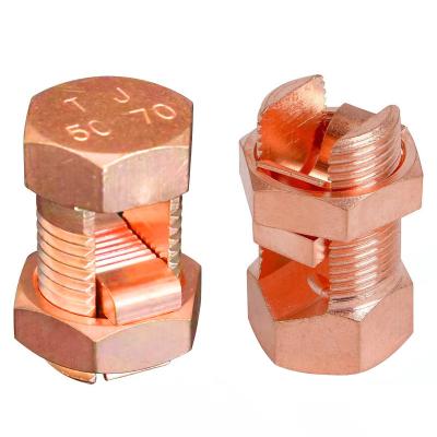China Imported Copper Bolt Connector Cable Clamp Power Line Link Fitting en venta