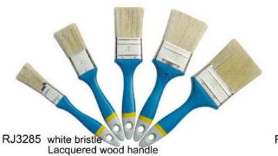 China OEM House Paint Brush White Bristie Painting Synthetic Bristle Brush for sale
