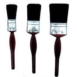 China OEM Black China Bristle Paint Brush Plastic Handle Black Bristle Brush for sale