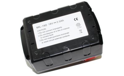 China Baterías rojas del taladro del batería li-ion 18V XC de Milwaukee M18 48-11-1830 3.0Ah 18volt en venta