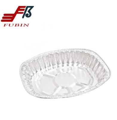 中国 堅い気性のアルミ ホイルの焼ける皿の楕円形の形6500ml 販売のため