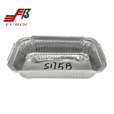 Chine Emballage alimentaire en aluminium jetable de plateaux rectangulaires faits sur commande d'aluminium pour la cuisine à vendre