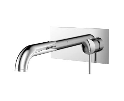 China Concealed Shower Mixer Faucet , Chrome Concealed Basin Taps Brass With Single Handle for sale