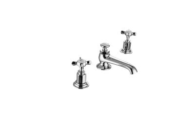 China Contemporary Concealed Basin Mixer Tap Chrome Finish Brass Material for sale