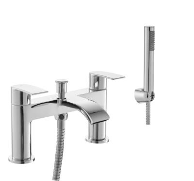 China Chrome And Polished Brass Bath Faucets /  Shower Mixer Faucet For Bathroom for sale