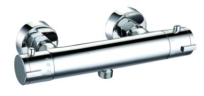 China 0.5-3.0 Bar Thermostatic Mixer Taps Chrome Finish Brass Material for sale