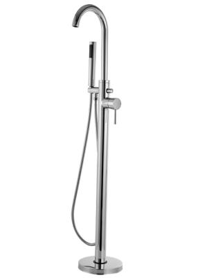 China Contemporary Floor Standing Bath Taps Bathtub Shower Faucet Sets T8000M for sale