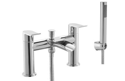 China Polished Bath Shower Mixer Taps / Modern Brass Shower Faucet for sale