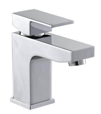China Custom Modern Basin Mixer Taps Polished Deck Mounted Basin Tap for sale