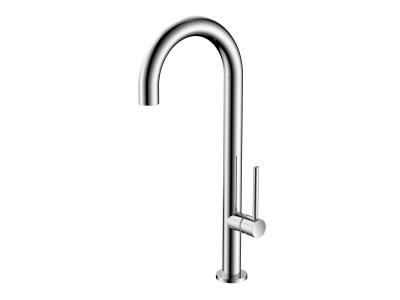 China Single Handle Kitchen Sink Faucet , Contemporary Kitchen Brass Mixer Tap for sale