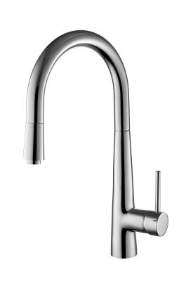 China Polished Commercial Sink Mixer Tap / Brass Kitchen Basin Water Tap , for sale