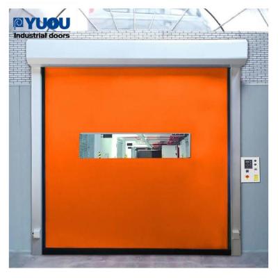 China Air Tight 5*5m Quick Roll Up Doors PVC Fabric Fireproof For Pharmaceutical Factory for sale