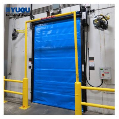 China Cold Room 15ft Height High Speed Roller Shutter Door Refrigeration 1.2m/S Anti Collision for sale