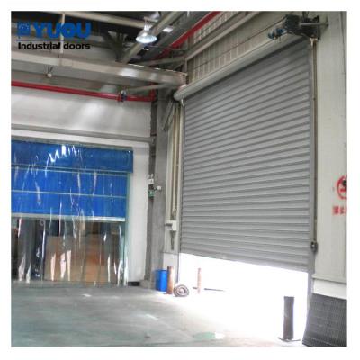 China 12m Remote Control Steel Roller Shutter Door 1.2mm Slat 	11 Level Wind Resistant for sale