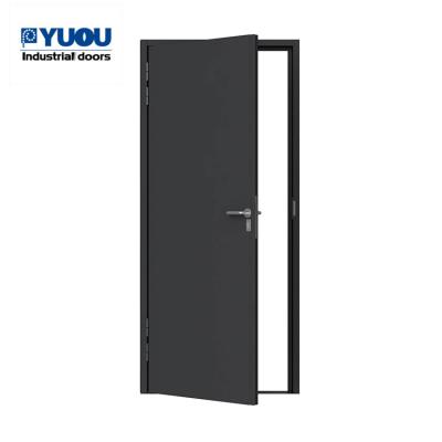 China NFPA 252 Residential Fire Rated Steel Door 50mm Leaf RAL Color With Smart Lock for sale