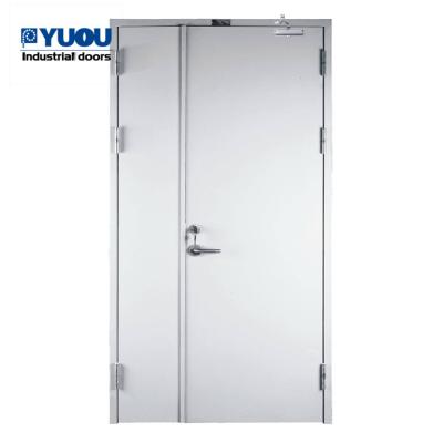 China 3 Hour Fireproof Single Leaf Swing Door 4mm Hinges 200kg With Auto Seal for sale