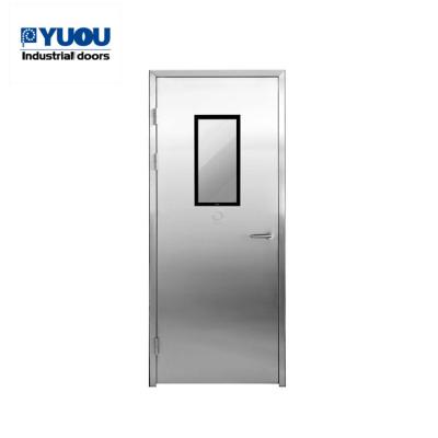 China Entry Stainless Steel Fire Rated Door Door Leaf Thickness 50mm With Hinges for sale