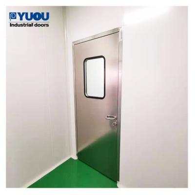 China Sandwich Panel Pharmaceutical Clean Room Door GMP Airtight 50mm Thick Stainless Steel for sale