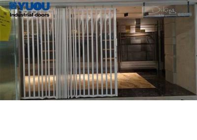 China Shopping Mall Polycarbonate Rolling Door PC Transparent Roller Shutters Clear Crystal for sale