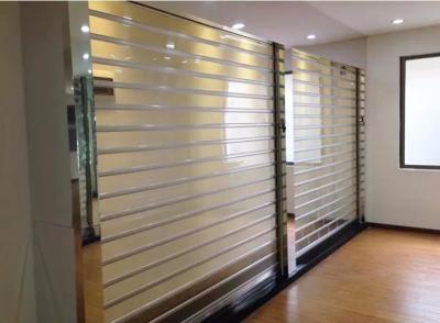 China Crystal Clear Transparent Roller Shutters Doors Polycarbonate Commercial Full Vision PC for sale