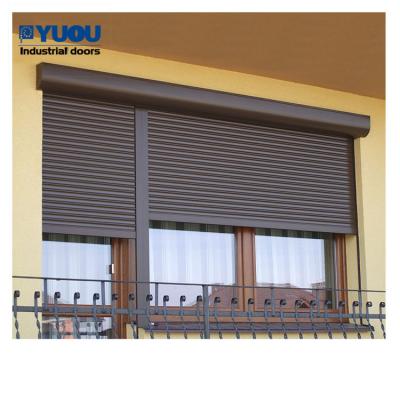 China Automatic Steel Roll Up Window Shutters Residential Security Insectproof RAL color for sale