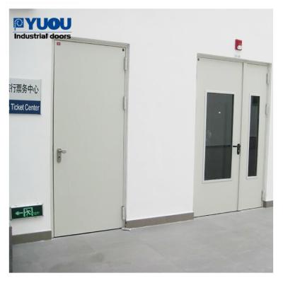 China Metal Fireproof Security Door 1.0mm leaf Galvanized 0.5h rating For School for sale