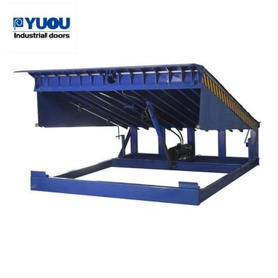 China Hydraulic 10t 12t Loading Dock Leveler Hinged Plate 400mm Lip For Logistic Park for sale