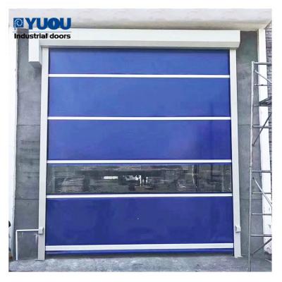 China 6*6m PVC High Speed Roller Shutter Door Plastic Fabric 25m/S Wind Resistant for sale