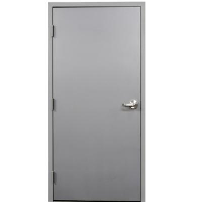 China Residential Stainless Fire Rated Steel Door Entry 1.0mm Leaf 150mm depth With Auto Seal for sale