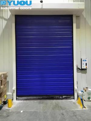 China High Performance PVC Fabric Freezer High Speed Door For Cold Storage for sale