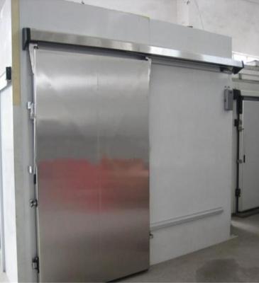 China Porta deslizante de aço inoxidável automática de painel de sanduíche do plutônio para a sala fria à venda
