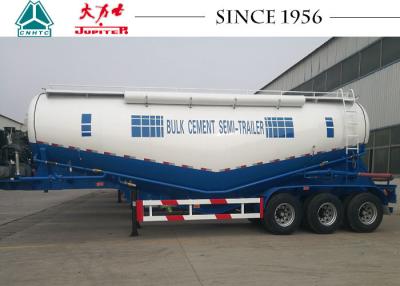 China 40 CBM 3 Axle Cement Semi Trailer , Bulk Cement Trailer With Air Compression for sale