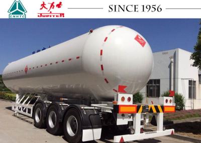 China 58.1 Cbm 3 Axles LPG Tank Trailer , LPG Gas Tanker Truck ASME Standard for sale
