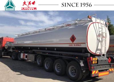 China Remolque estándar del petrolero del combustible de ADR 45000 litros de capacidad con el saco hinchable y la elevación en venta