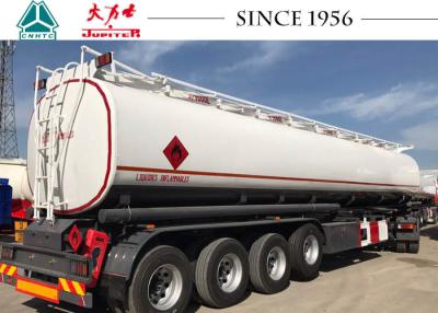 China 4 Axles Petroleum Road Tanker , Fuel Tank Trailer 45 Tons Payload ADR Standard for sale