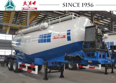 China 30 CBM Cement Bulker Trailer , Bulk Cement Truck With High Efficiency for sale