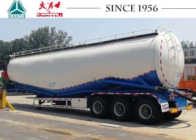 China Heavy Duty 50 M³ Bulk Cement Tanker Trailer 3 Axles With 80 Tons Payload for sale
