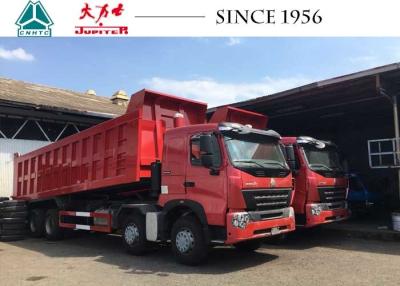 China A7 8X4 HOWO Dump Truck 30 CBM 420 HP Euro 4 Flat Roof For Quarry Philippines for sale