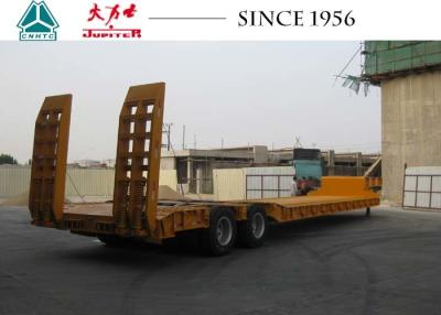 China Heavy Duty 16 Wheeler Low Bed Trailer High Roadability For Construction for sale