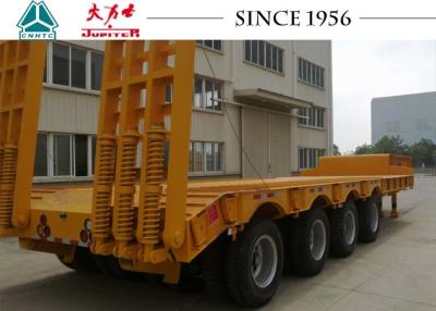 China Heavy Duty 40FT Low Bed Trailer 150 Tons Big Payloads For Carrying Containers for sale