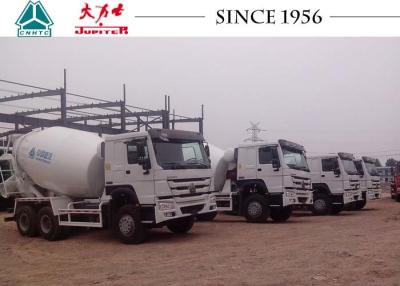 China 10 Wheeler HOWO Concrete Mixer Truck 5-15 M³ Capacity With SC16 Rear Axle for sale