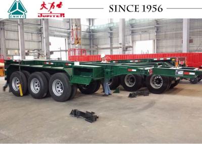 China Heavy Duty 20 FT 3 Axle Skeletal Container Trailer With High Transport Efficiency for sale