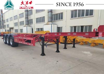 China 40 Foot Container Trailer , Tri Axle Skeletal Trailer For Cold Chain Transport for sale