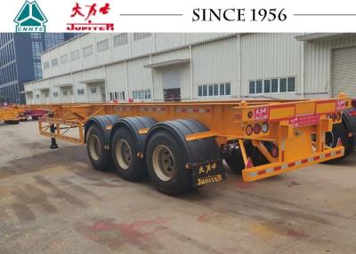 China 40/45 FT 3 Axle Skeletal Container Trailer Long Service Life With Spring Suspension for sale