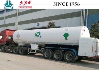 China Vacuum Insulation LNG Tank Trailer 26000L Capacity Simple Maintenance for sale
