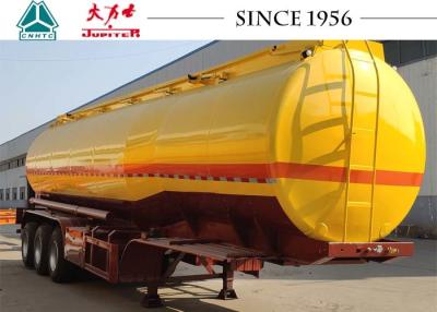 China Carbon Steel Fuel Tanker Trailer For Diesel Transport , Semi Trailer Fuel Tank for sale