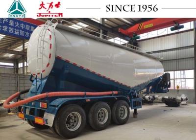 Chine 56 tonnes 3 de ciment d'axe transportant des remorques pour l'usine de ciment, remorque en vrac de ciment à vendre